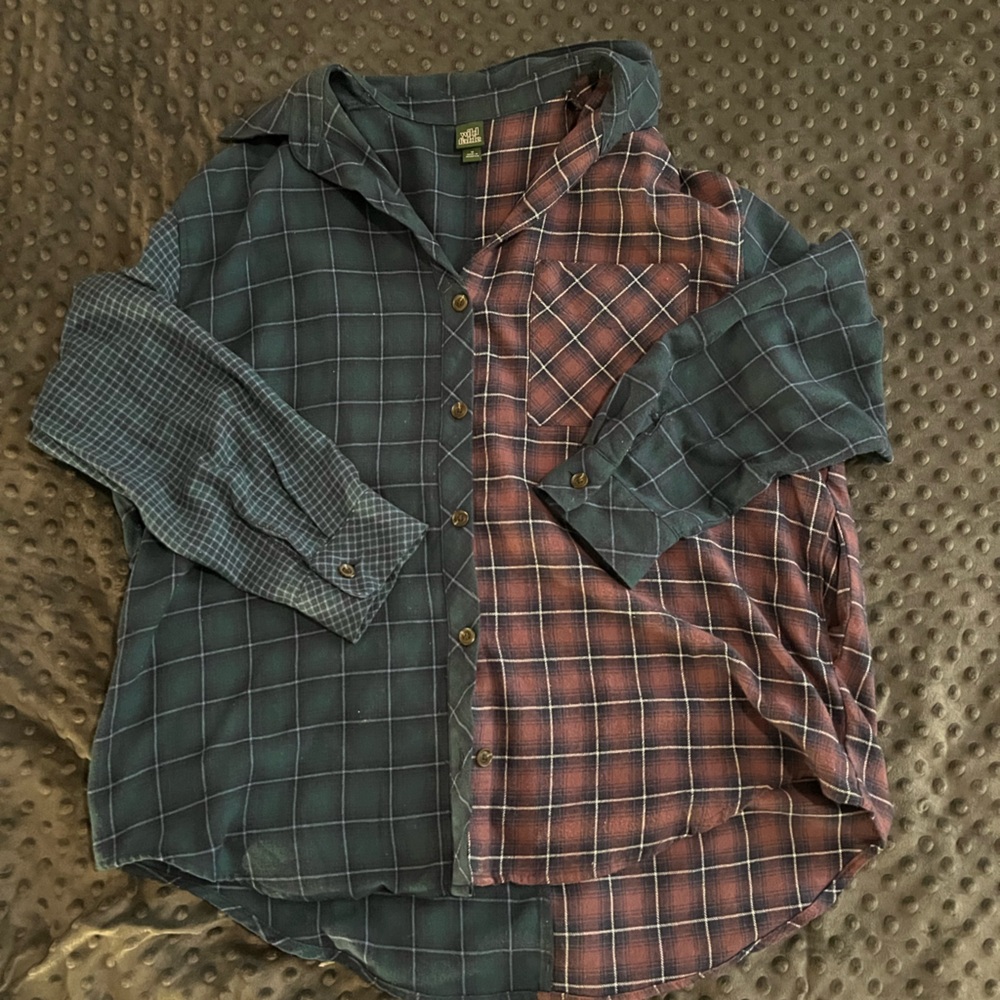 WildFable purple and blue flannel